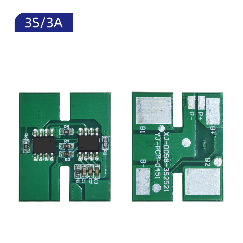 XJ-D058 3S 3A BMS Battery Protection Board BMS 12V PCM BMS Common Port