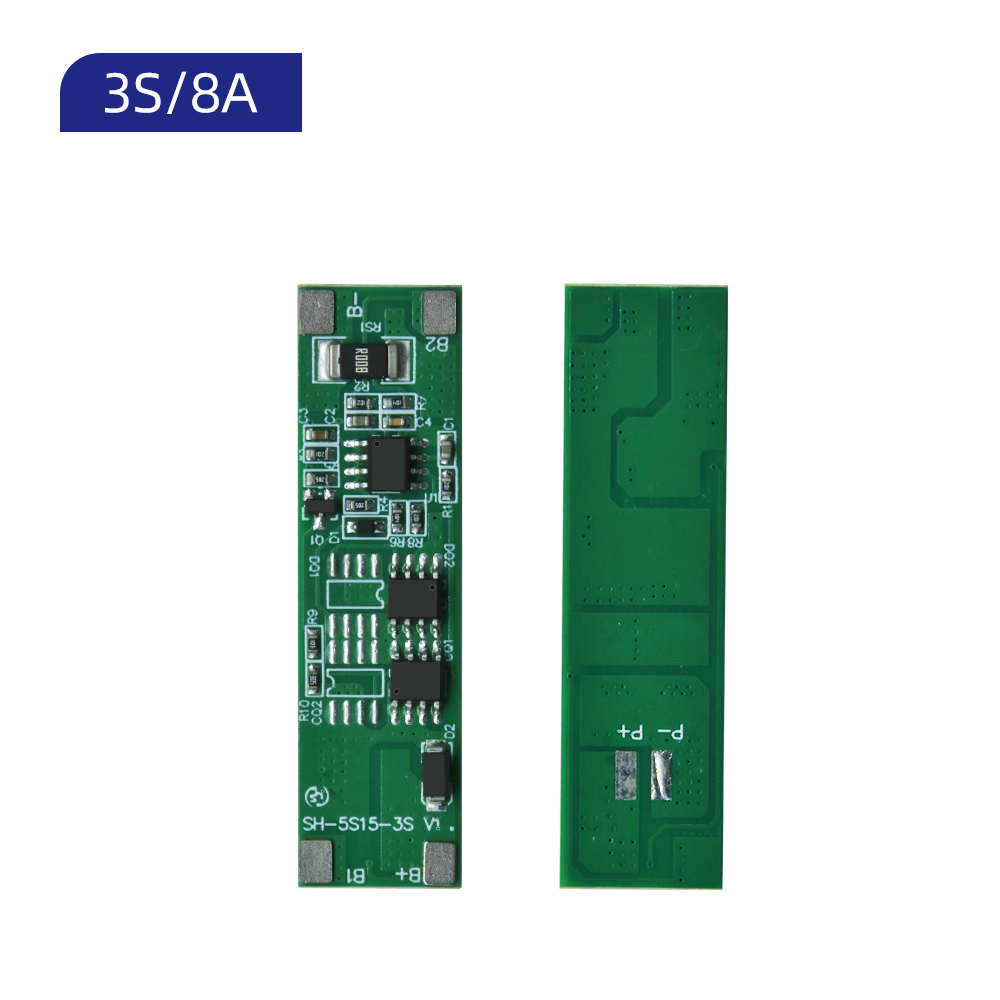 XJ-D100 3S 8A BMS Common Port Battery Protection Board for LifePO4 NMC Lithium Battery