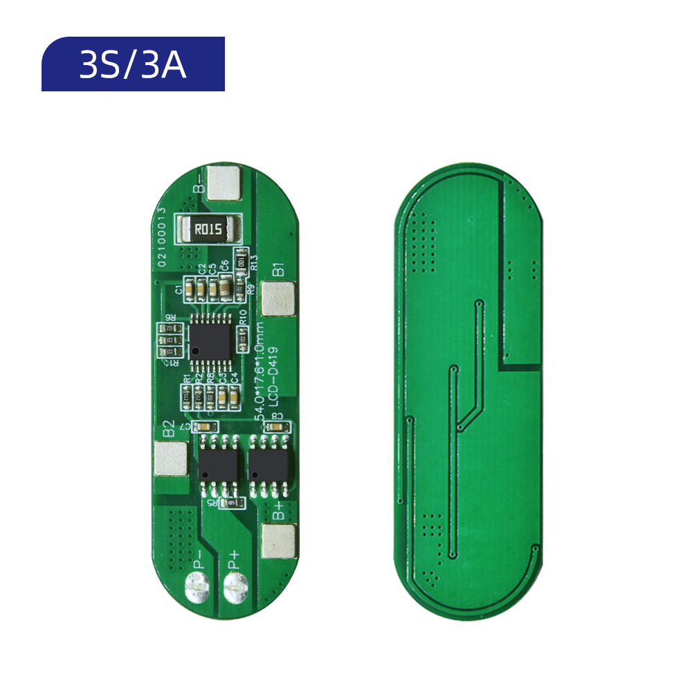 XJ-D163 3S 3A BMS Common Port BMS Battery Protection Board for LifePO4 Li-ion