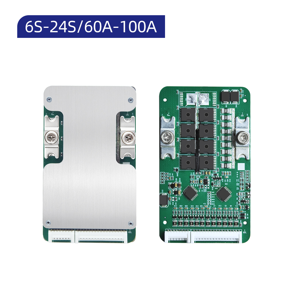 XJ-D647 6S-24S 60A-100A BMS with Passive Balance NTC Weak Current Switch