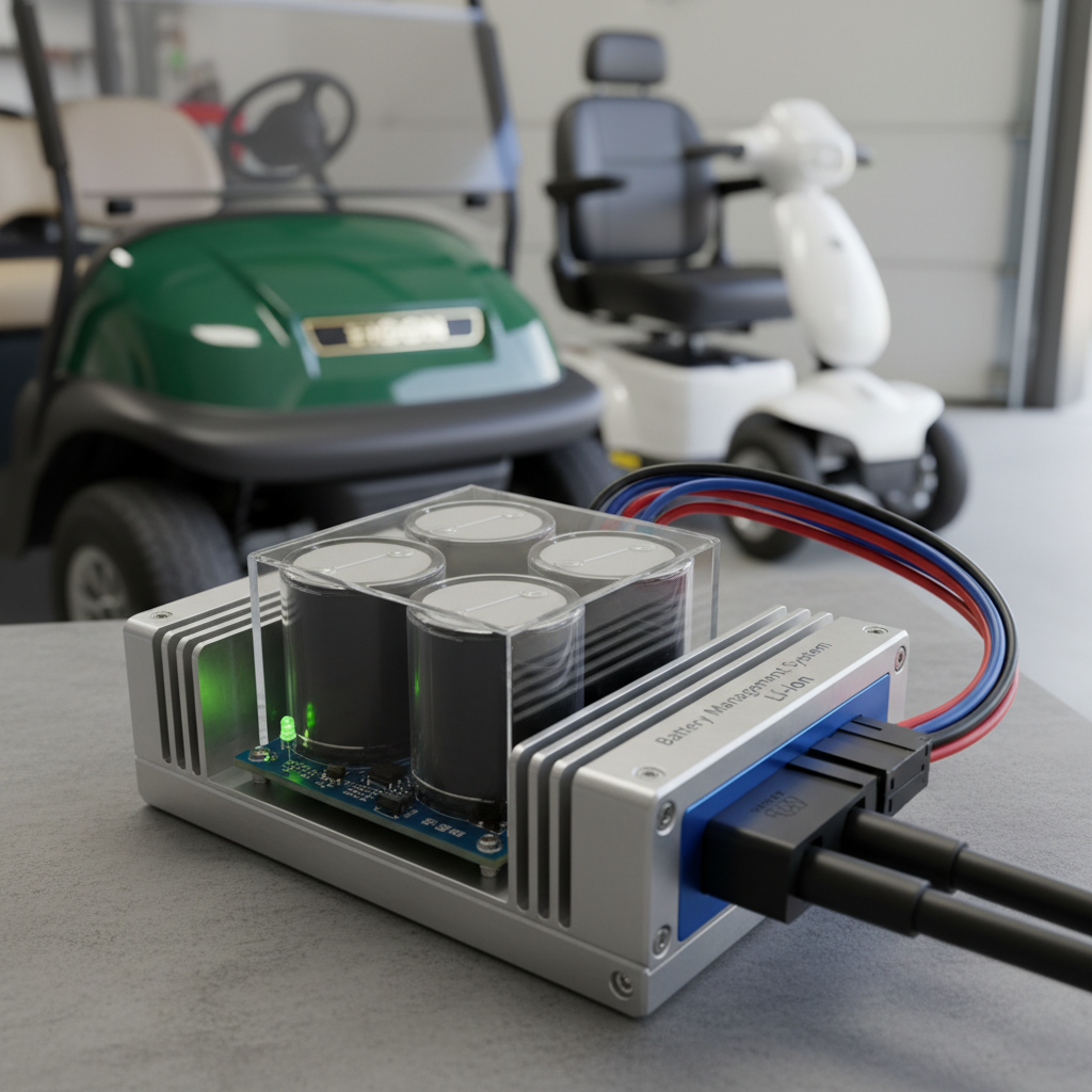 Battery Management System Li-Ion For Low-Speed Electric Vehicles Like Golf Carts And Mobility Scooters