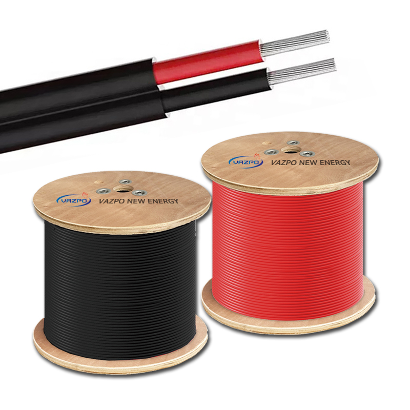 Pv Cable Twin Core 4mm2 6mm2 Solar Cable Connecting Photovoltaic System