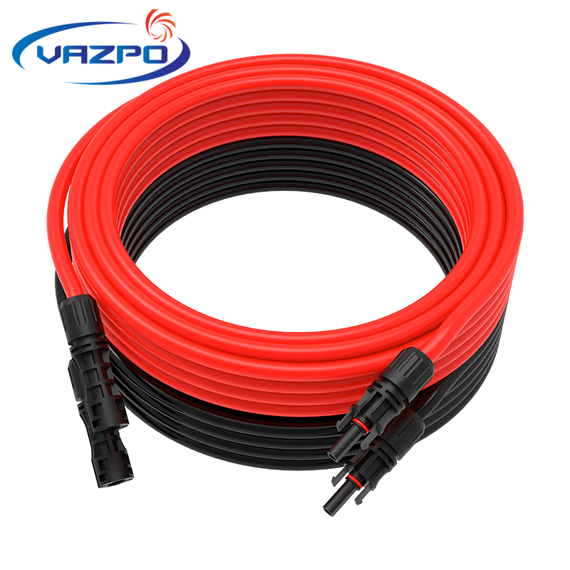 CE Approval 3m 5m 1 Pair Red Black Solar Power Extension Cable