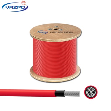 Aluminum Alloy Core 1500V Photovoltaic 6mm Solar Cable Wire H1Z2Z2-K EN Certified