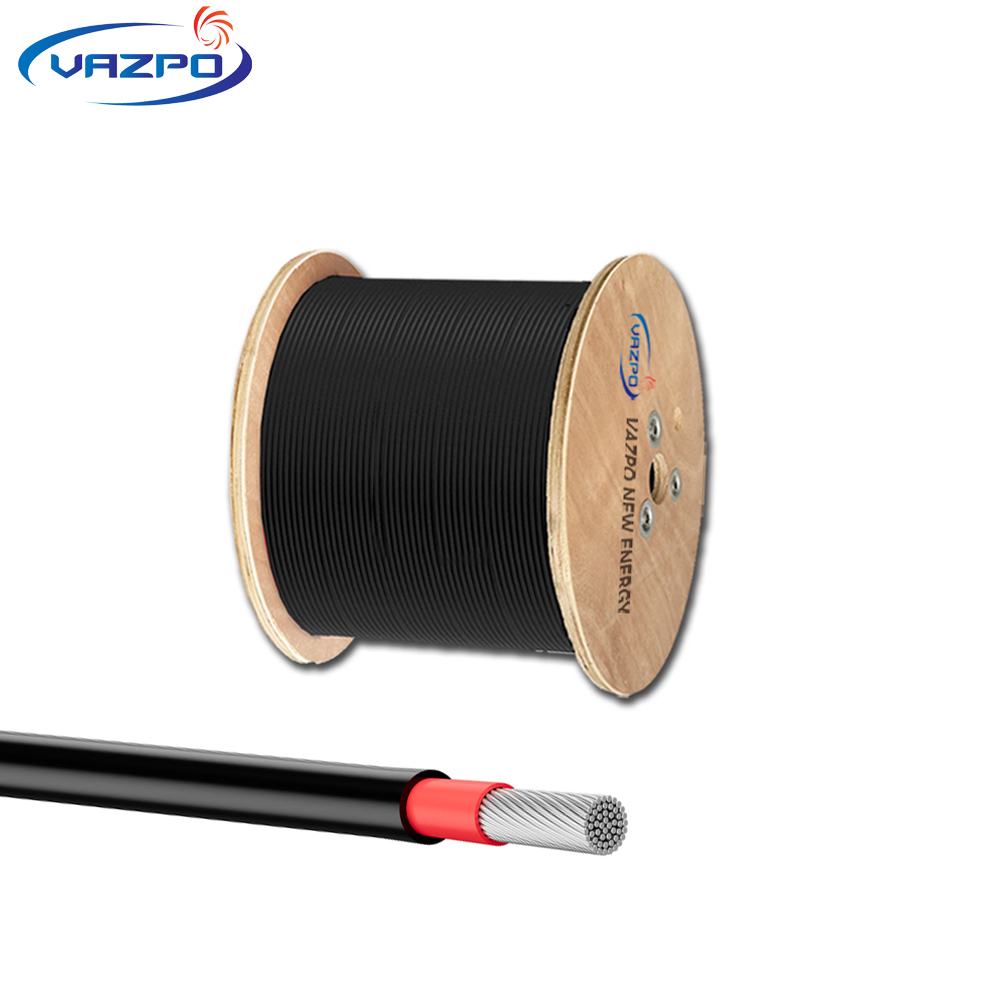 Aluminum Alloy Core 1500V Photovoltaic 6mm Solar Cable Wire PV-AL TUV Certified