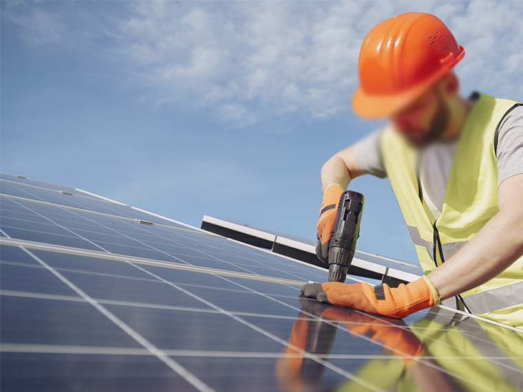 solar panel installation