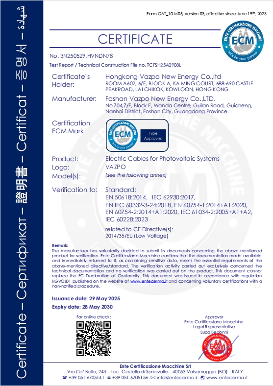 CE- Solar Cable