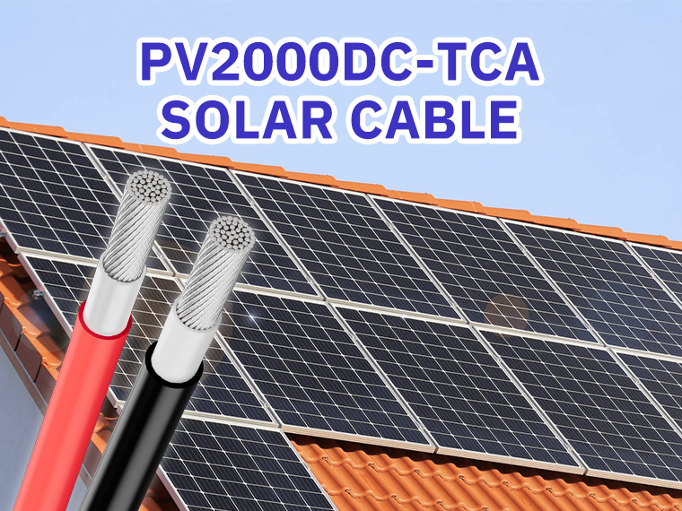What is the PV2000DC-TCA Tinned Copper-Clad Aluminum Solar DC Cable?