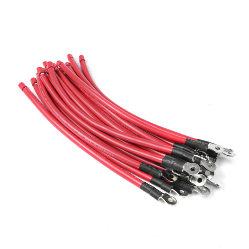 2 Pz Cavo Batteria In Rame Puro Da 5 AWG Con Capicorda Da 10 Mm (3/8