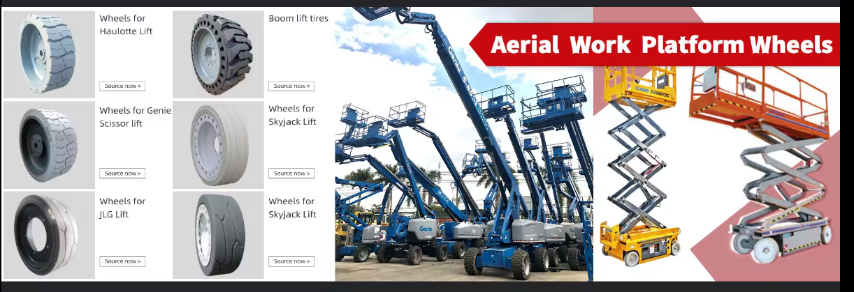 Comment choisir les roues d'une nacelle élévatrice pour des plateformes de travail aériennes en toute sécurité ?