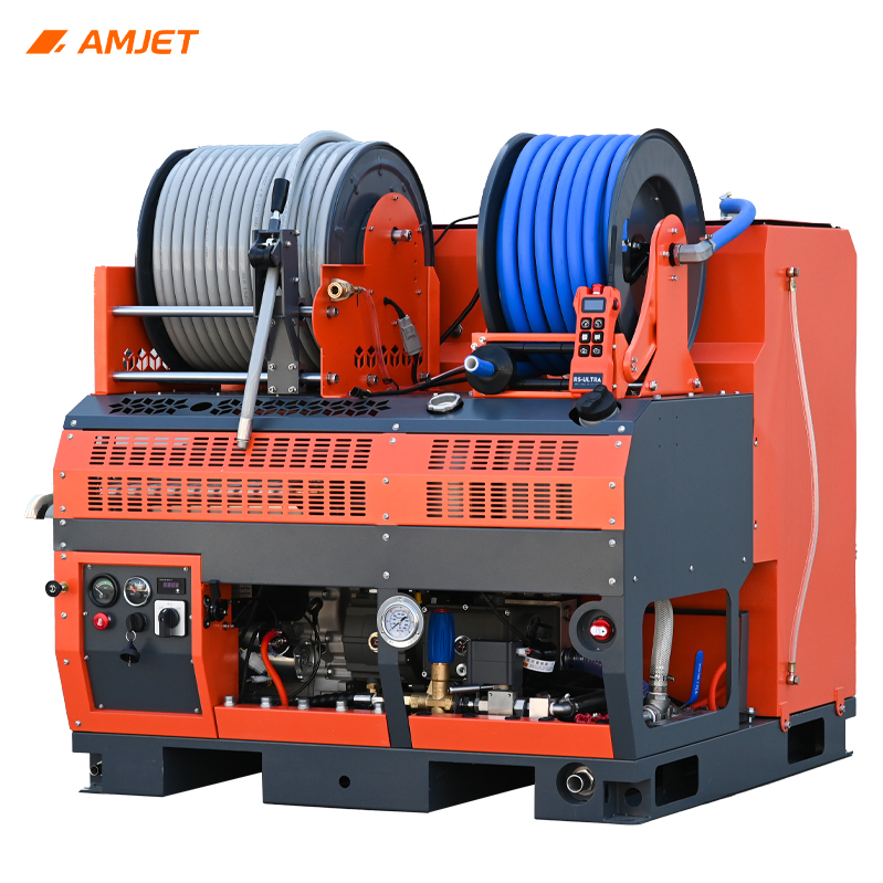 AMJET WS1865-Pro 180Bar Water Jet Drain Cleaner Machine
