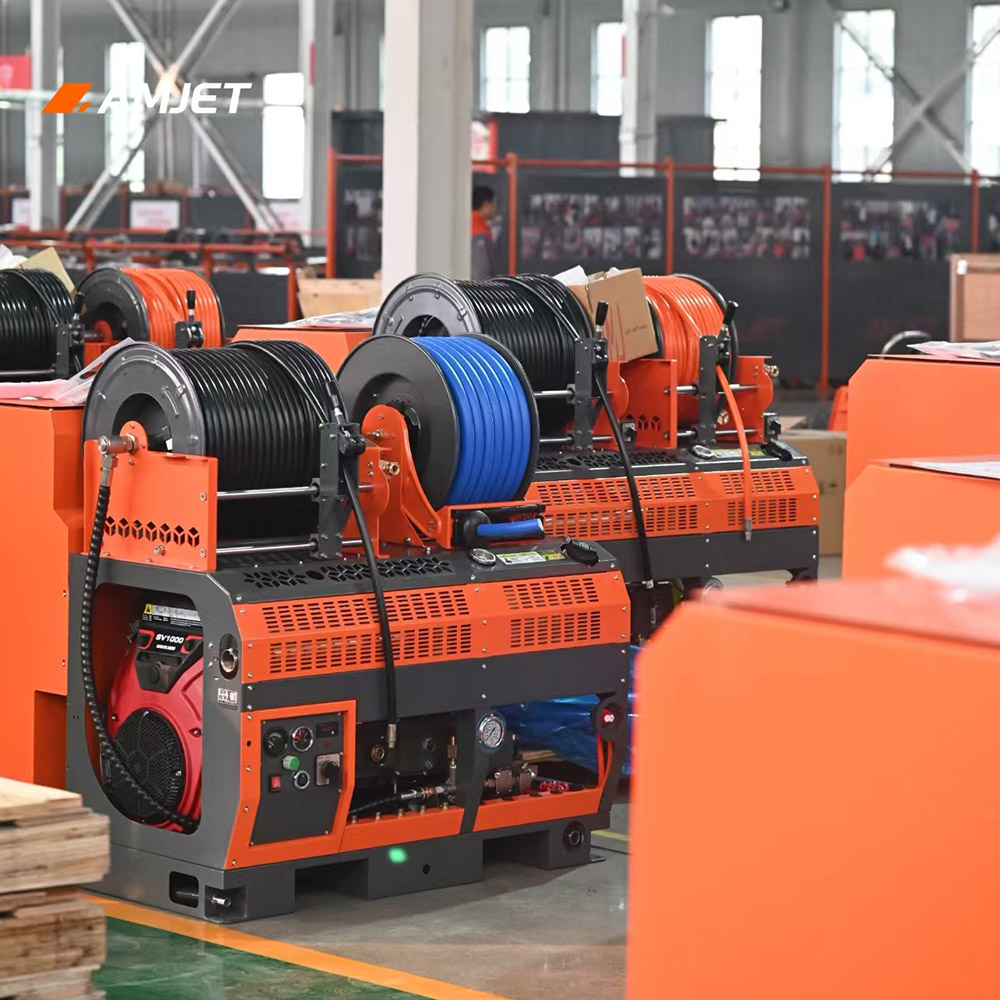 AMJET Expands European Market with Shipment of 10 High Pressure Sewer Jetters