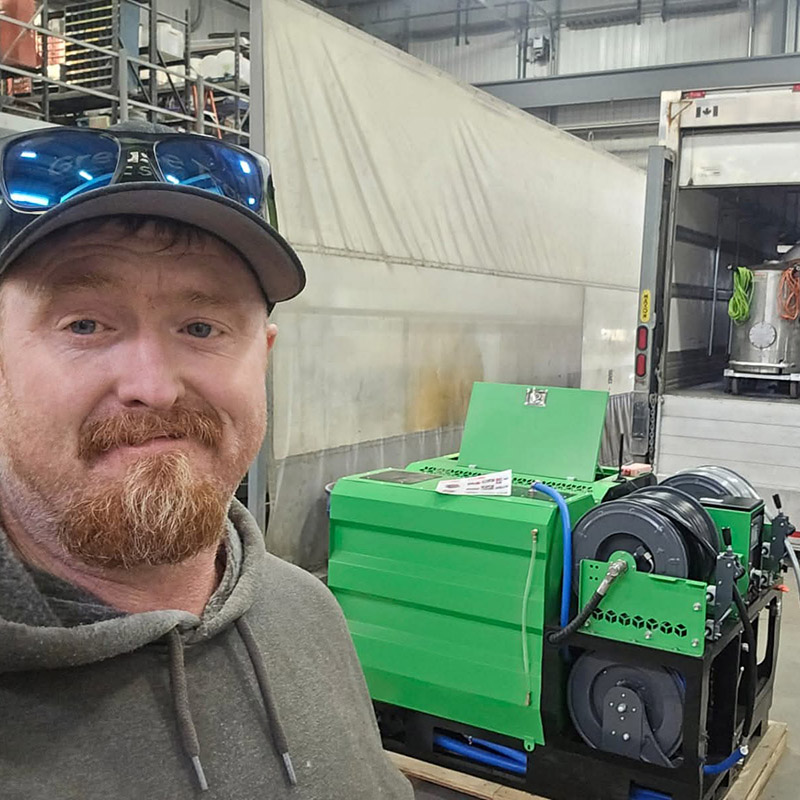 AMJET sewer cleaning machine