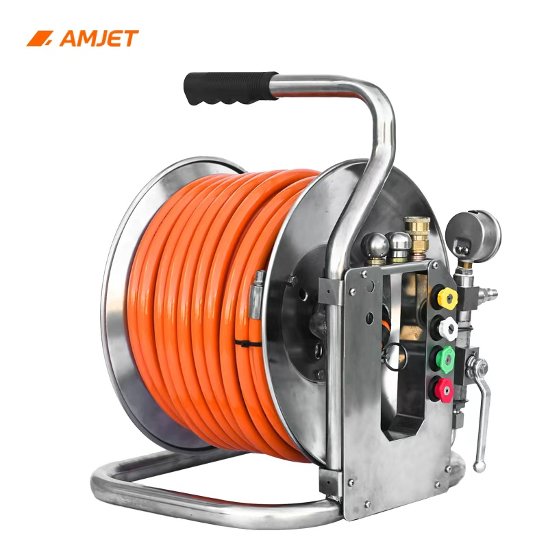 AMJET T3 Jetter Hose Reel – Compact Power and Durability