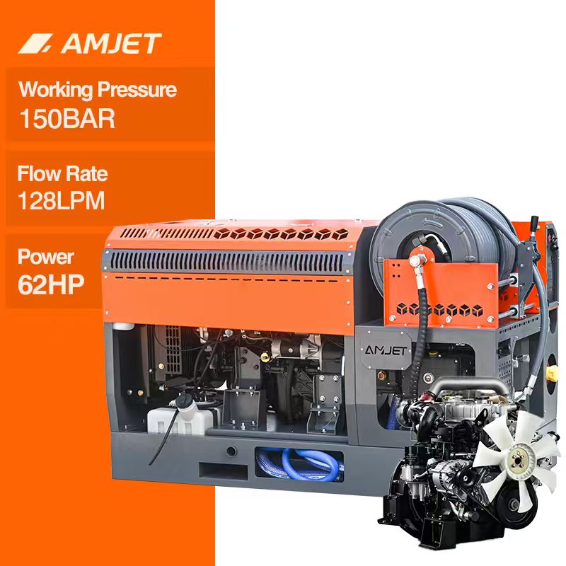 Amjet BS15128 Commercial Sewer Pipe Cleaning Machine