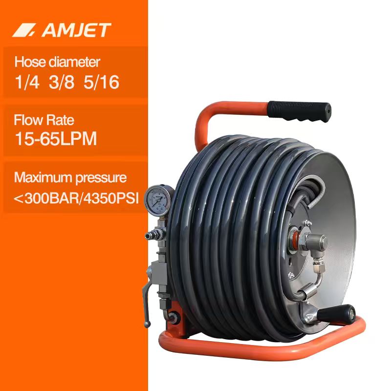 Sewer Jetting Hose Reel for Portable Cleaning Systems