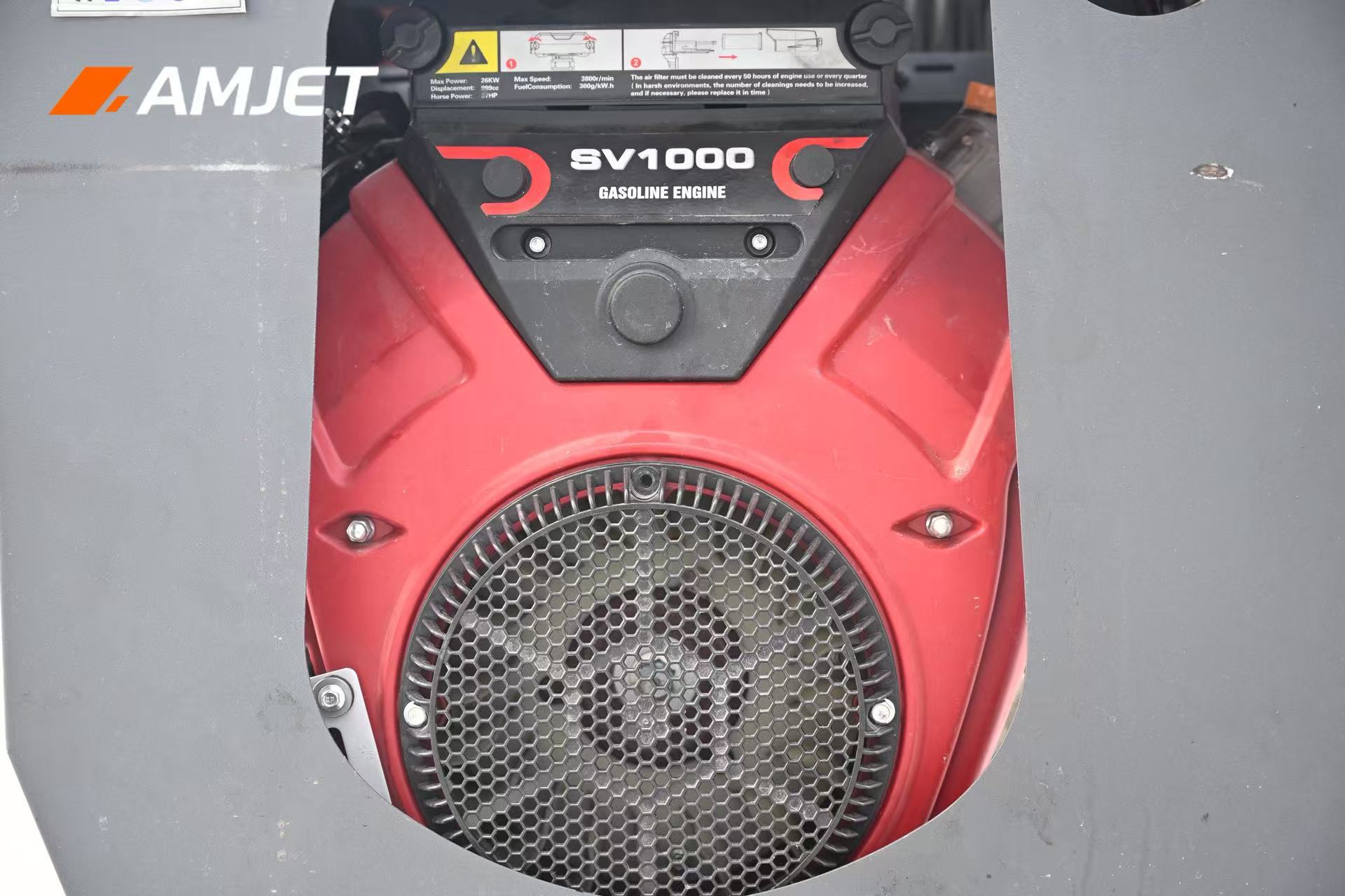 Berritutako estolderia garbitzeko makina 37HP motor elektrikoaren aurrealdeko ikuspegia.jpg
