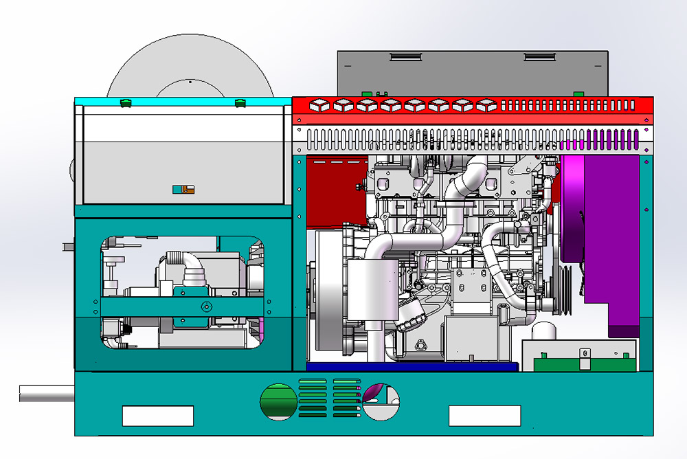Machine de nettoyage de canalisations à jet d'eau diesel personnalisée, système de nettoyage de canalisations robuste.jpg