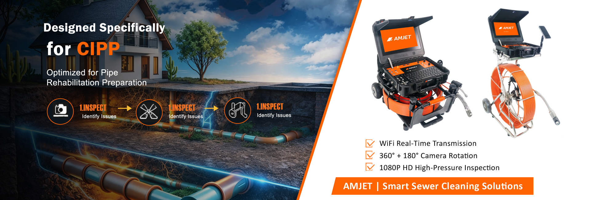 AMJET sewer camera
