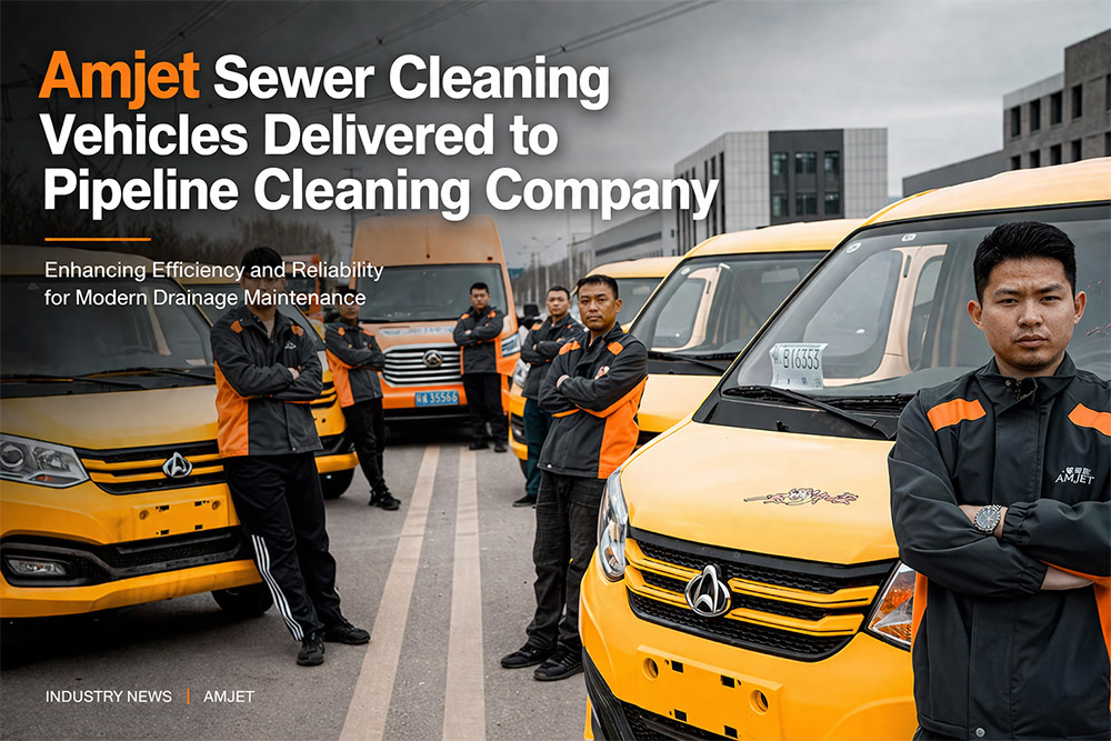 Amjet Sewer Cleaning Vehicles Supporting Pipeline Cleaning Companies