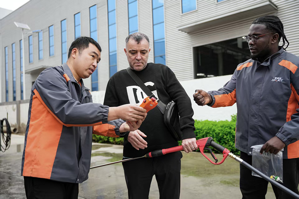 City Cleaning Companies Visit Amjet High Pressure Sewer Jetters