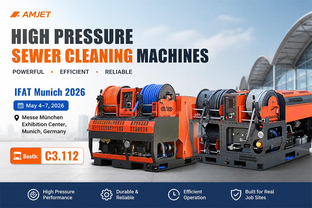 High Pressure Sewer Cleaning Machine at IFAT Munich 2026