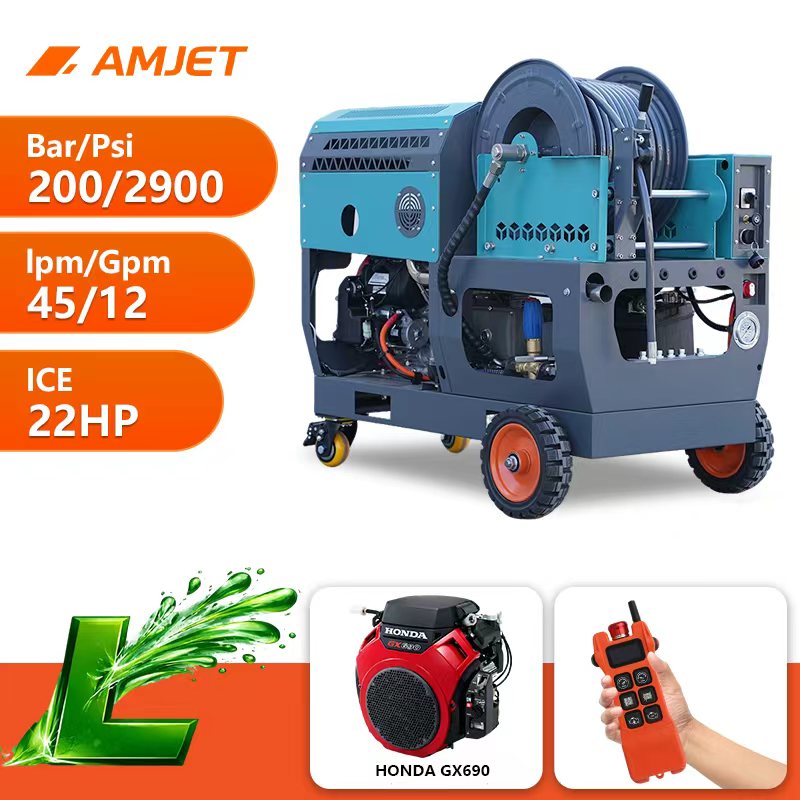 Machine de nettoyage de canalisations à jet d'eau haute pression MS2045-L Mammoth 2900 PSI