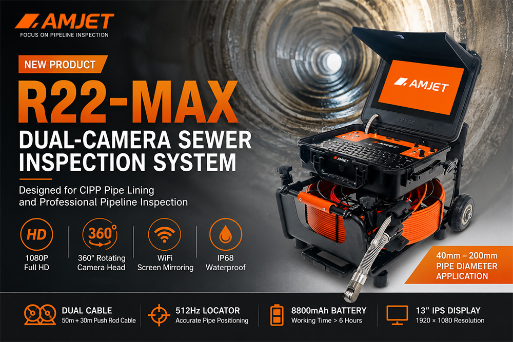R22-MAX Sewer Inspection Camera for CIPP Pipe Lining