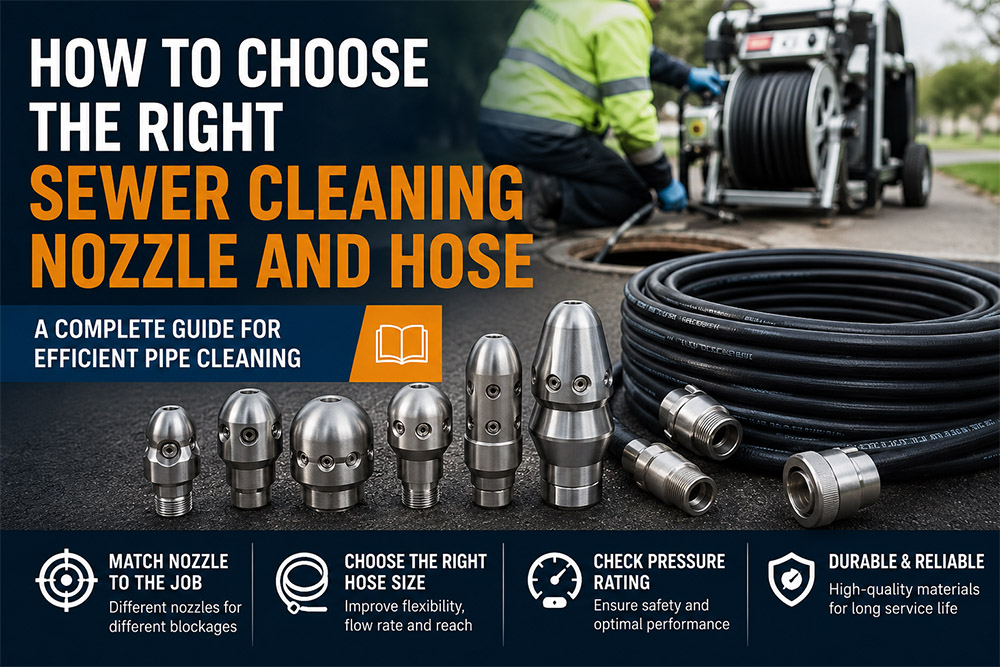 How to Choose the Right Sewer Cleaning Nozzle and Hose