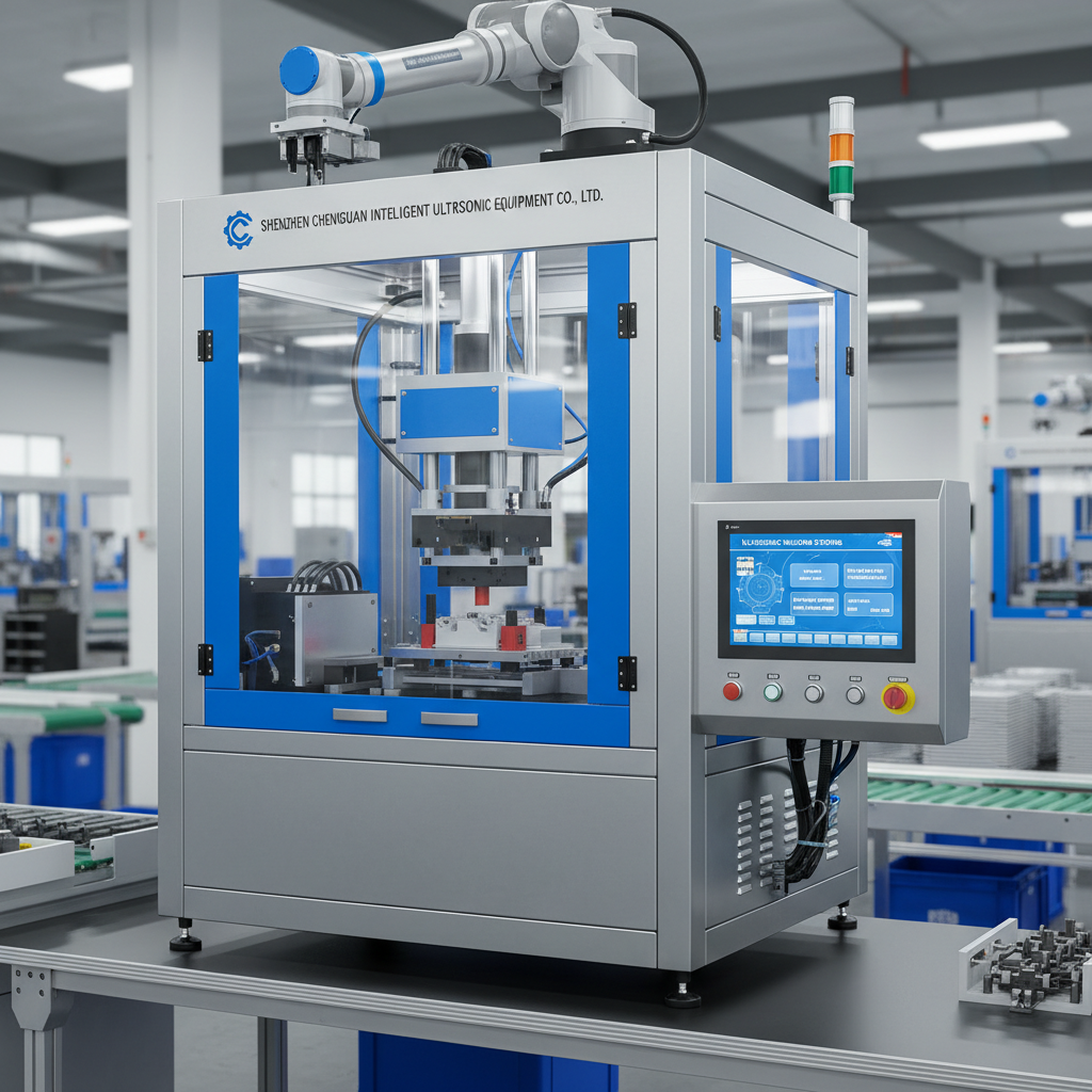 Ultrasonic plastic welding machine