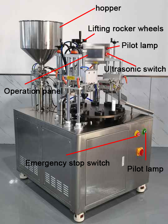 Ultrasonic multi-station turntable automatic filling and sealing machine (10)