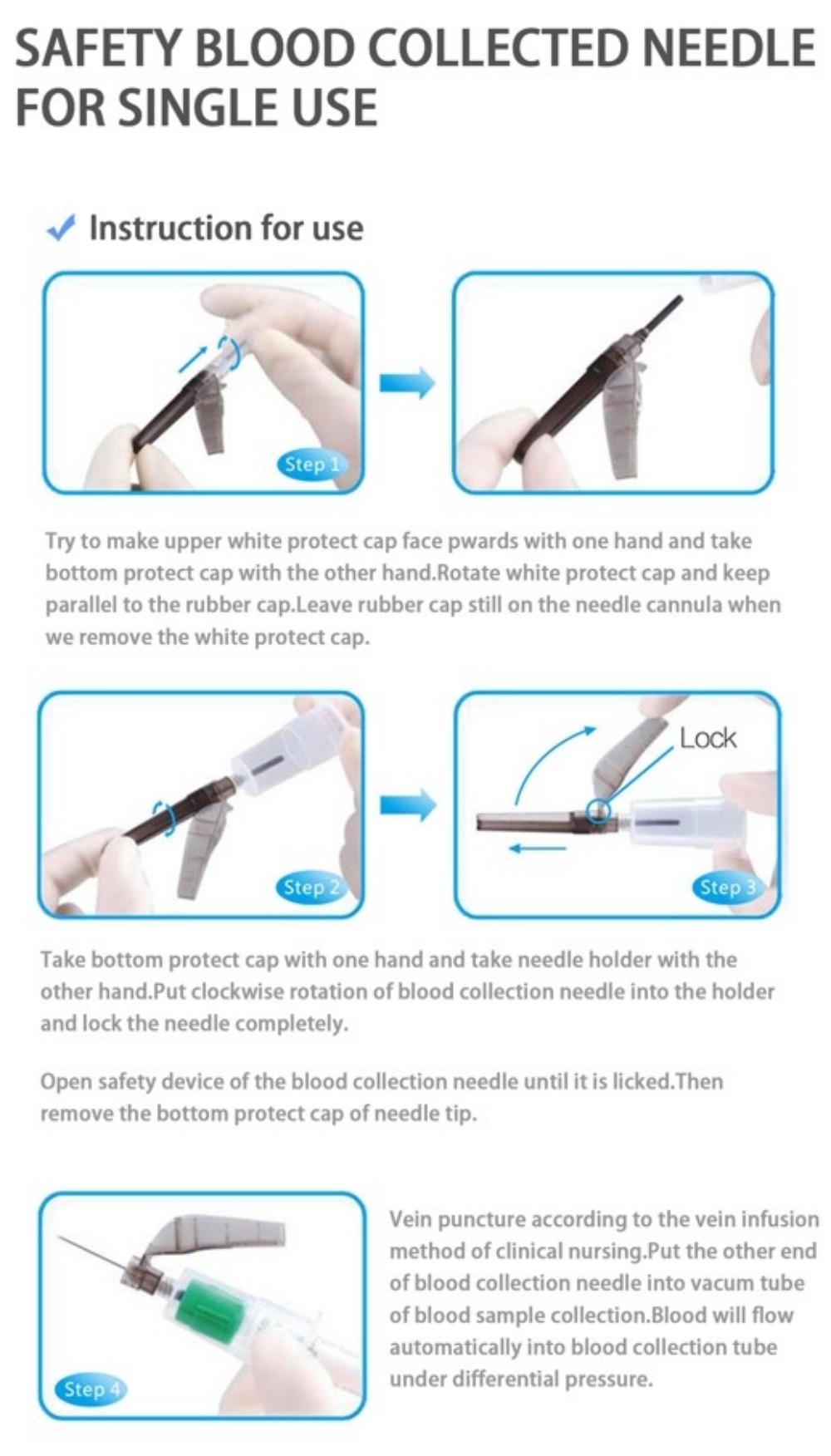 6  IFU Safety pen type blood collection needle