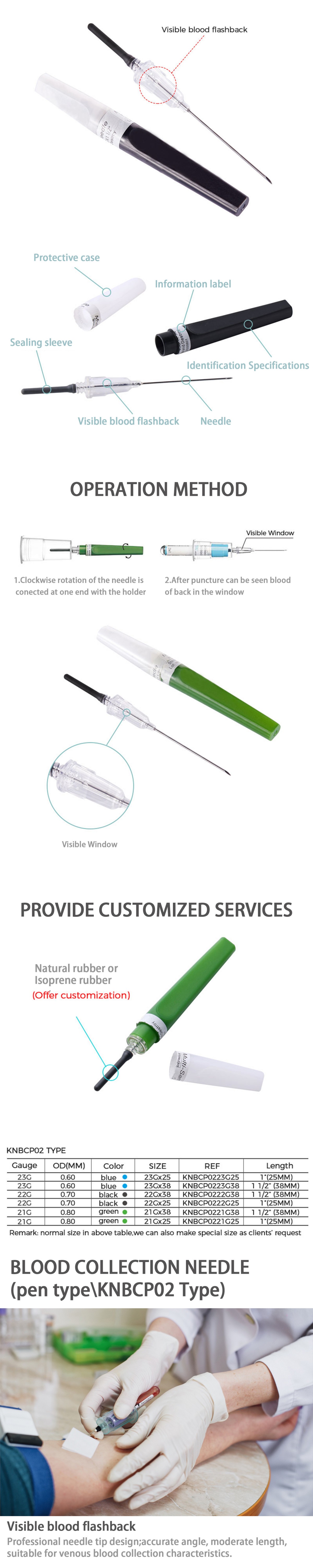 Vacutainer Flashback Blood Collection Needle (2)