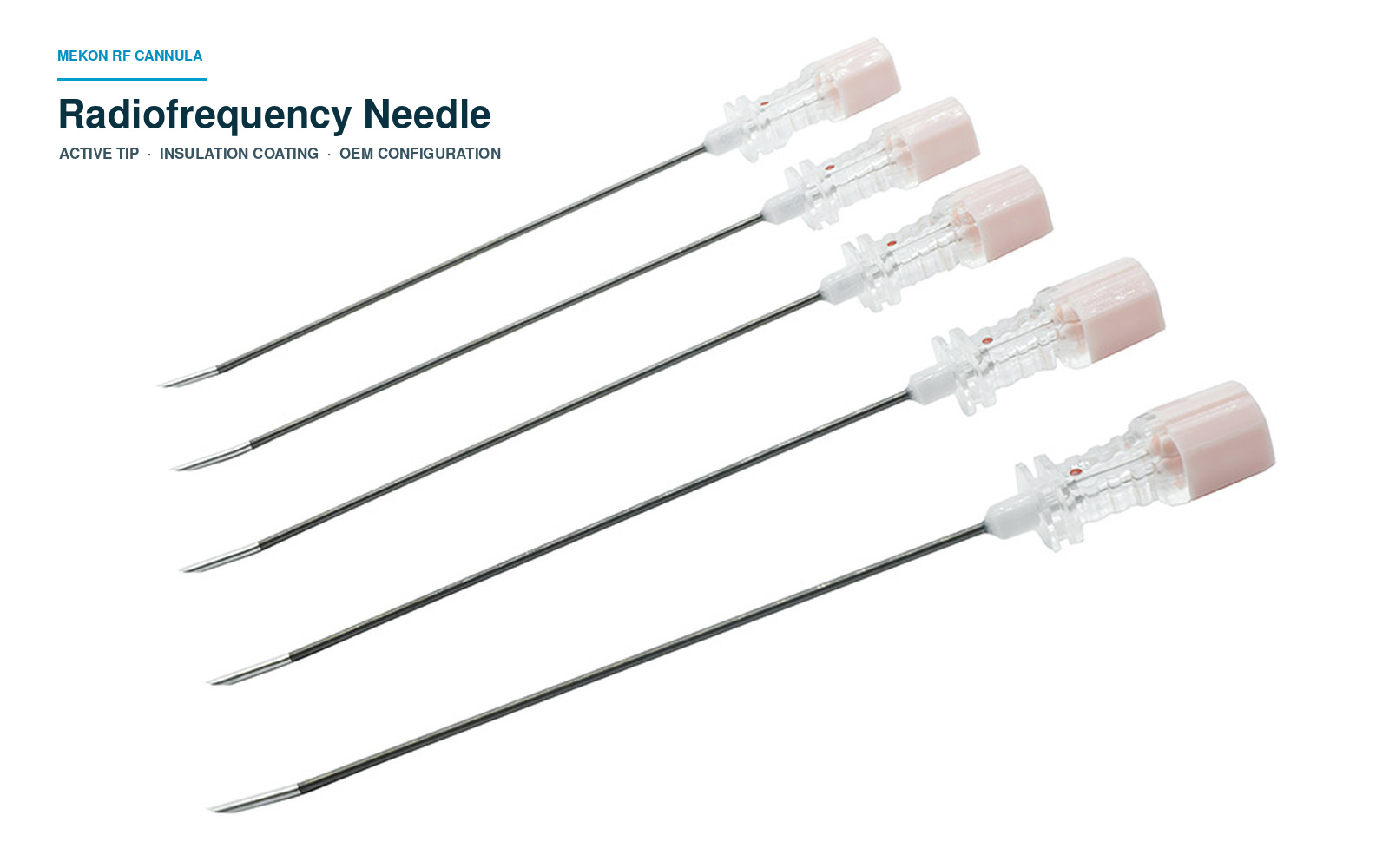 Radiofrequency Needle Design: Active Tip, Insulation Coating and OEM Configuration
