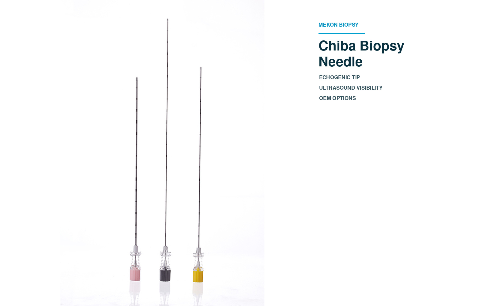Chiba Biopsy Needle with Echogenic Tip: Ultrasound Visibility and OEM Options