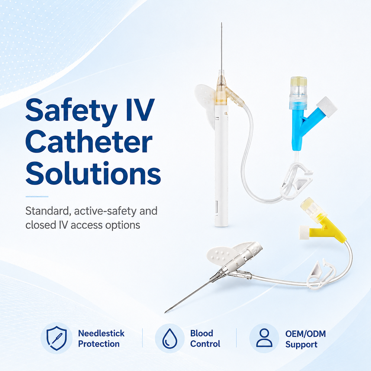 Safety IV Catheter Solutions: Standard, Active-Safety and Closed-System Options