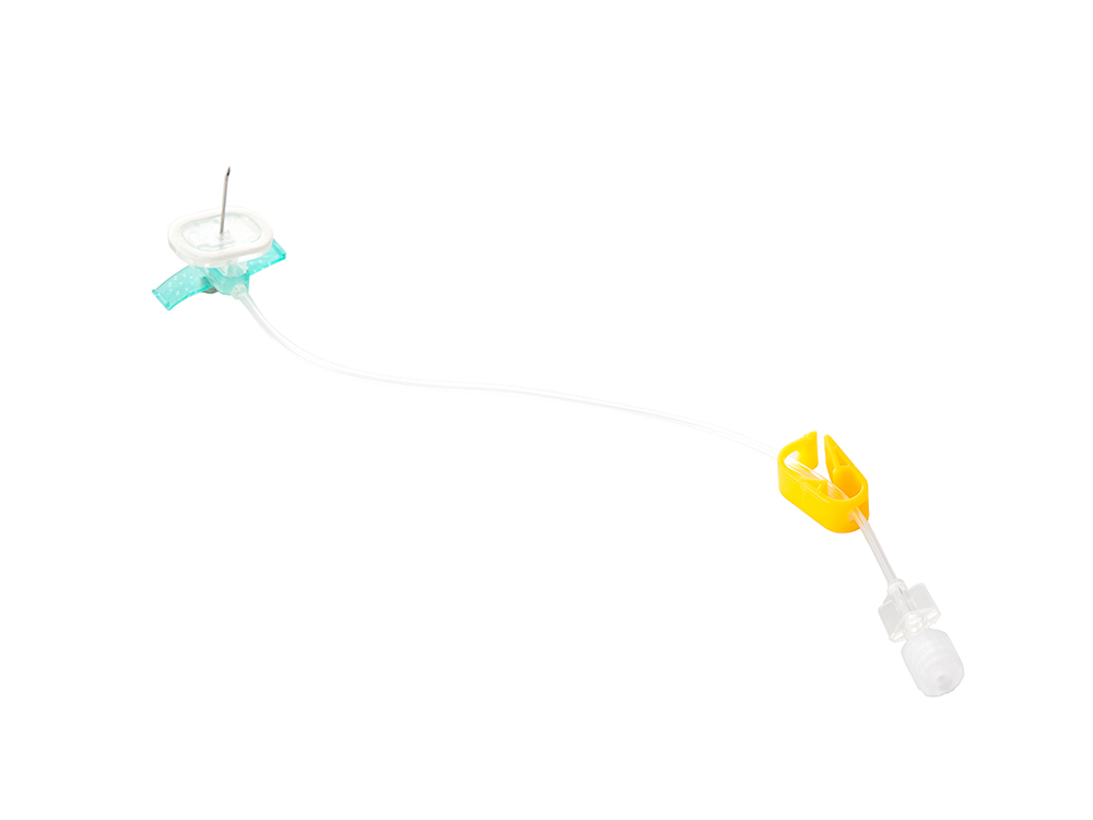 Safety Winged Huber Needle with extension set