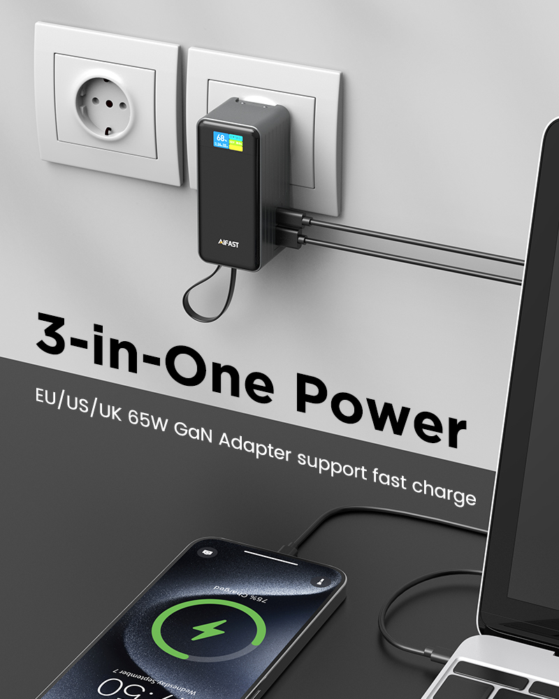 5-one powerbank equals one cable,charger&powerbank