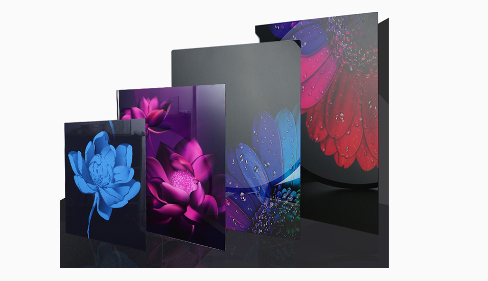 Vidro colorido pintado com spray 1