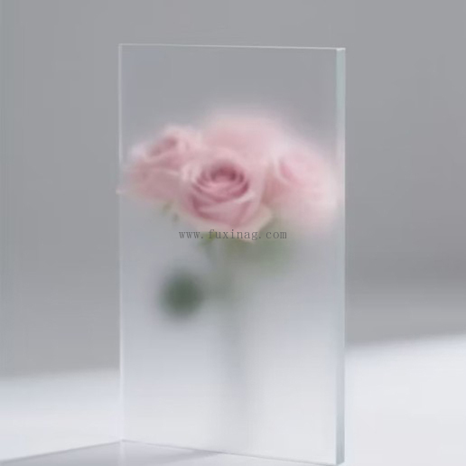 Gwydr Ysgythredig Aicd Gwasgaredig wedi'i Rewi â Thywod 6mm, 8mm, 10mm, 12mm, 15mm, 19mm wedi'i Gyflenwi gan y Ffatri ar gyfer Addurno