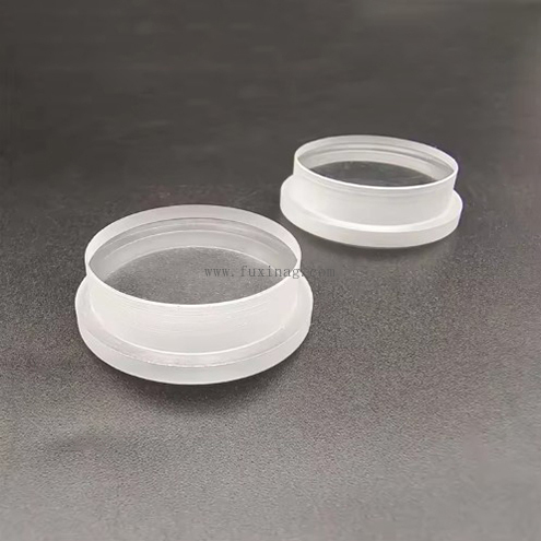 5~10 mm tykt lite, ultraklart rundt herdet glass med trinnkant for industriell LED-belysning og instrumenter