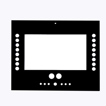 Panou de sticlă cu încărcare wireless AF, sticlă securizată cu ecran anti-amprentă, sticlă de baie șlefuită fin CNC