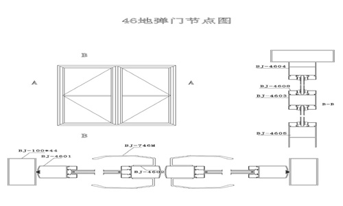 46 springdoor series aluminium profile