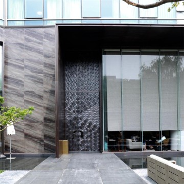 Hand-Forged Brass Diamond-Patterned Garden Gate