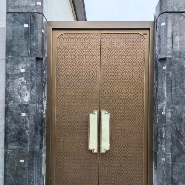 Stainless steel imitation copper custom-made courtyard gate