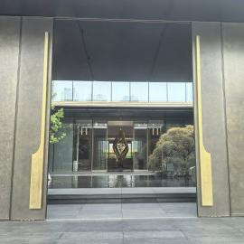 Custom-made brass courtyard gate