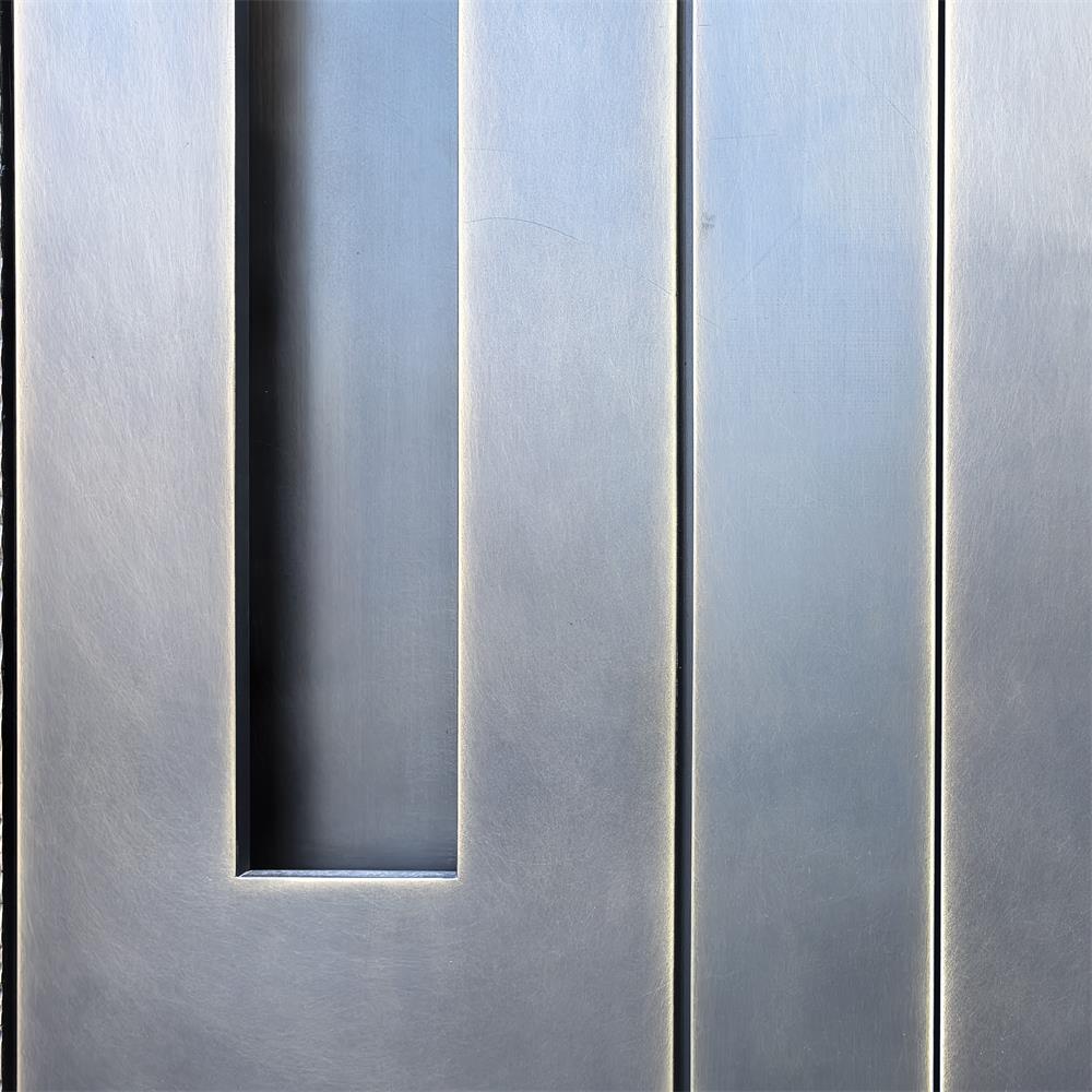Hand-forged brass courtyard gate