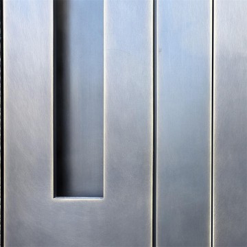 Hand-forged brass courtyard gate