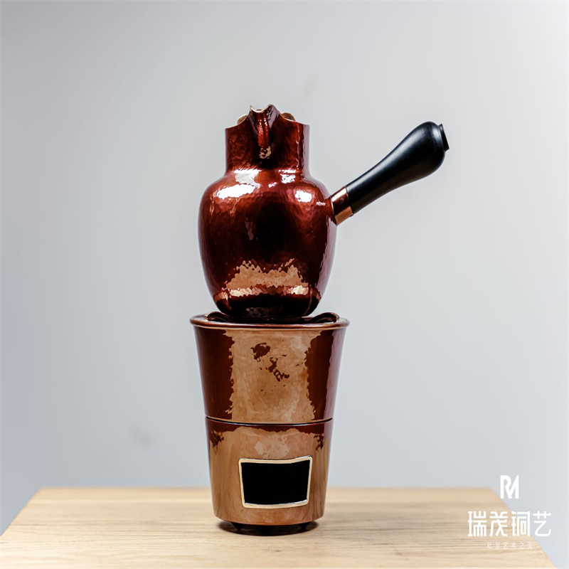 Handmade Hammered Multi-Purpose Copper Brewer (For Tea/Coffee/Milk Tea)