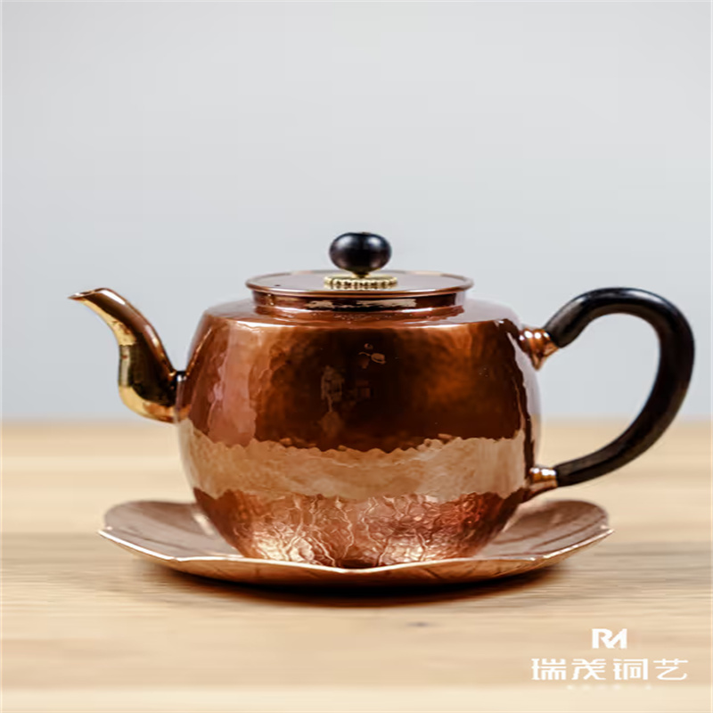 Handmade 99.9% Pure Copper Mini Teapot for Discerning Tea Lovers